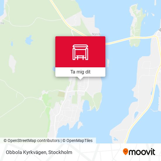 Obbola Kyrkvägen karta