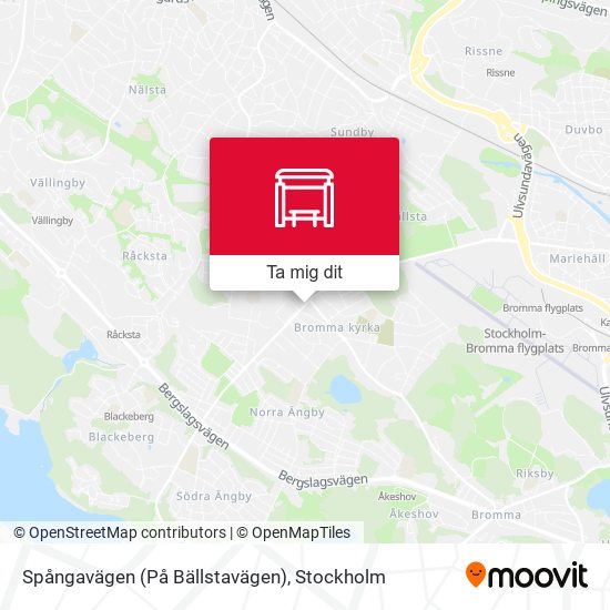 Spångavägen (På Bällstavägen) karta