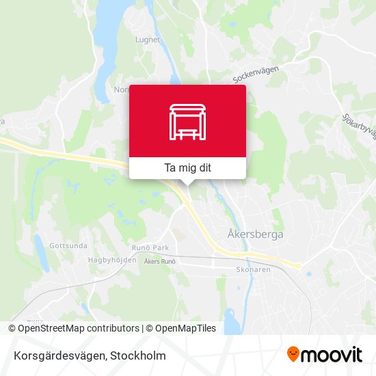 Korsgärdesvägen karta