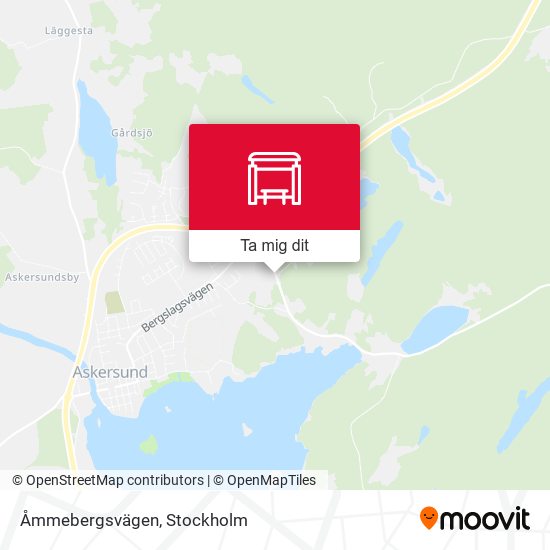 Åmmebergsvägen karta