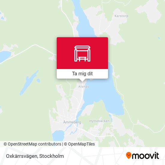 Oxkärrsvägen karta