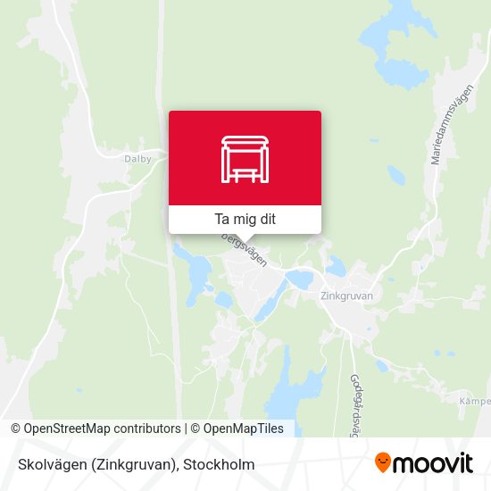 Skolvägen (Zinkgruvan) karta