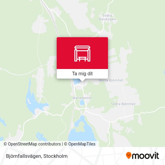 Björnfallsvägen karta