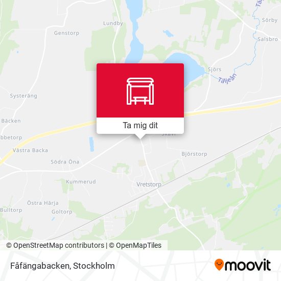 Fåfängabacken karta