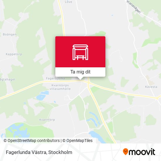 Fagerlunda Västra karta