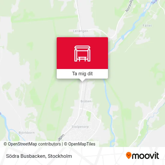 Södra Busbacken karta