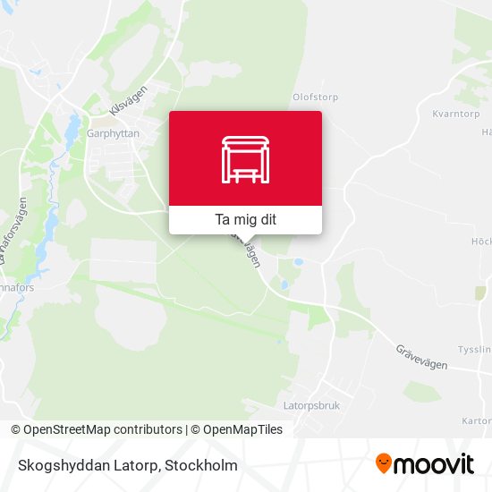Skogshyddan Latorp karta