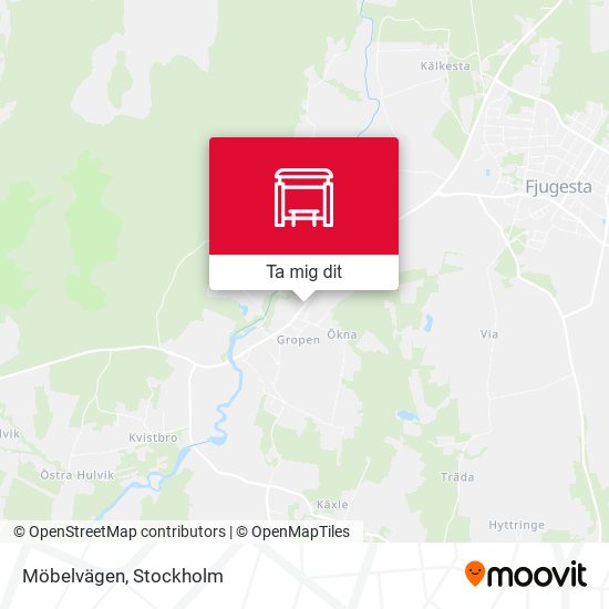 Möbelvägen karta