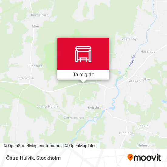 Östra Hulvik karta