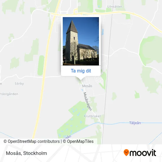 Mosås karta