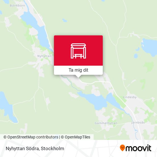 Nyhyttan Södra karta