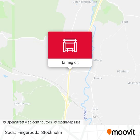 Södra Fingerboda karta