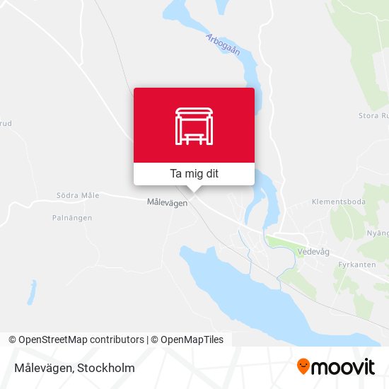 Målevägen karta