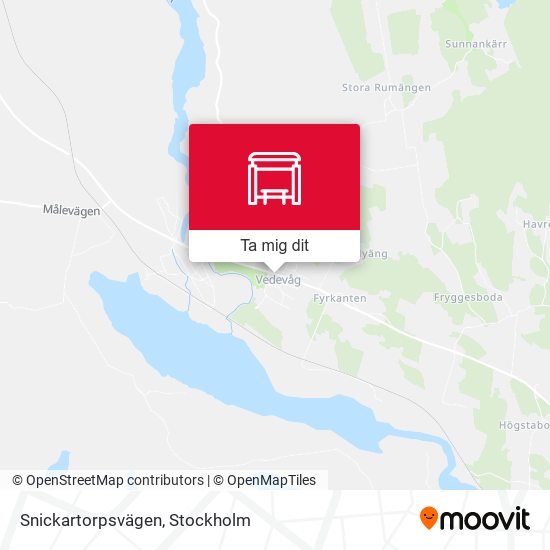 Snickartorpsvägen karta