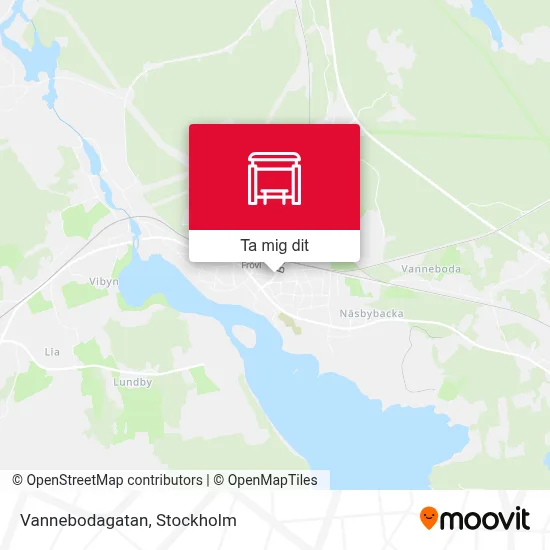 Vannebodagatan karta