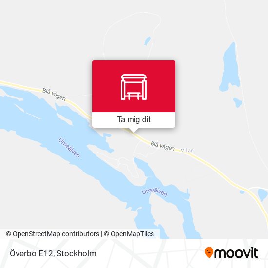 Överbo E12 karta