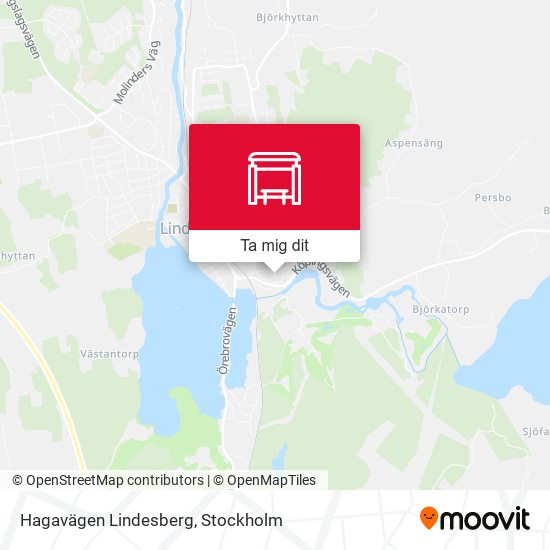 Hagavägen Lindesberg karta