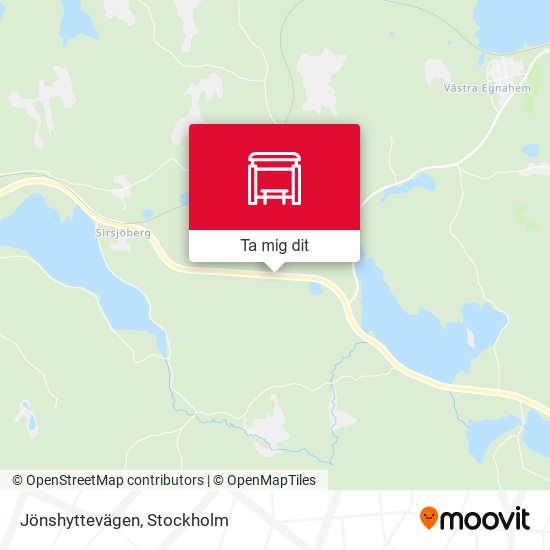 Jönshyttevägen karta