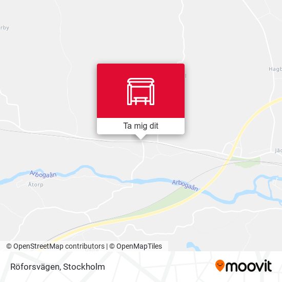 Röforsvägen karta