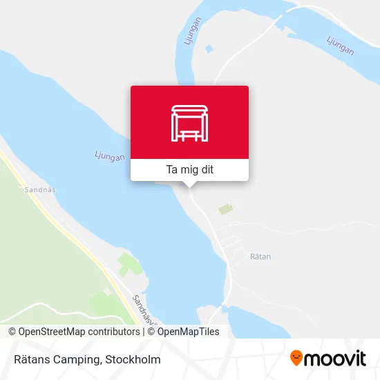 Rätans Camping karta