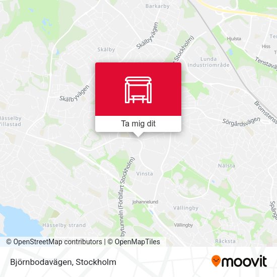 Björnbodavägen karta