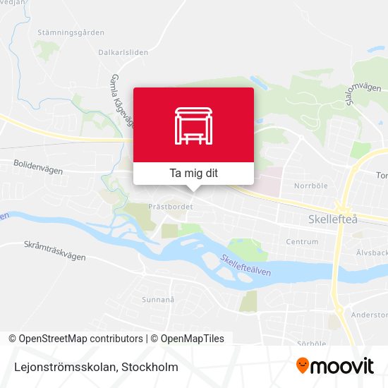 Lejonströmsskolan karta
