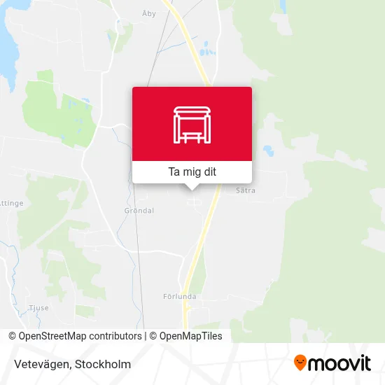Vetevägen karta