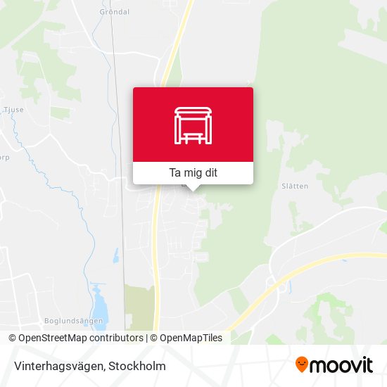 Vinterhagsvägen karta