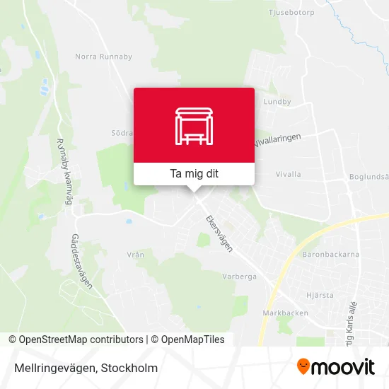 Mellringevägen karta