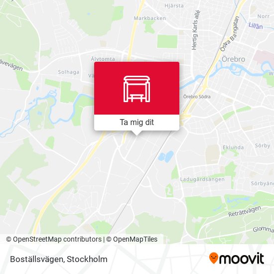 Boställsvägen karta