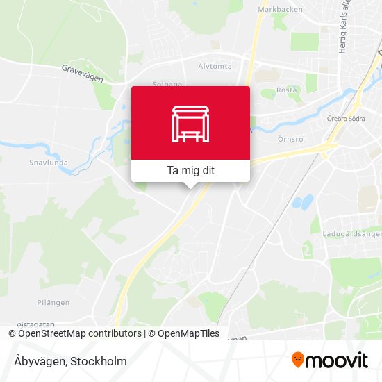 Åbyvägen karta