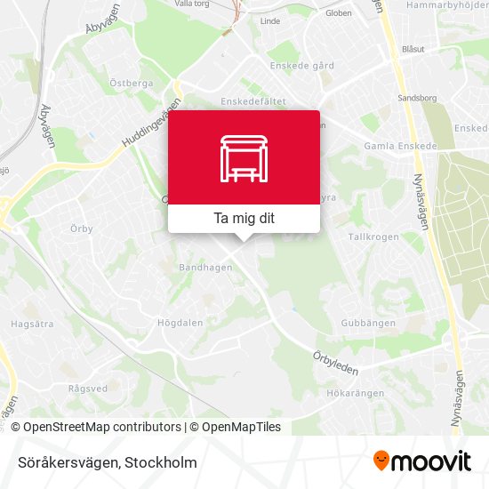 Söråkersvägen karta