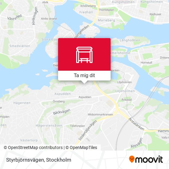 Styrbjörnsvägen karta