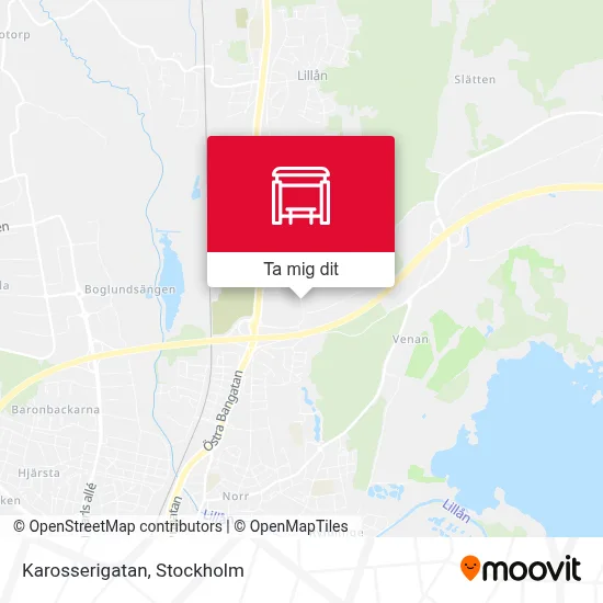 Karosserigatan karta