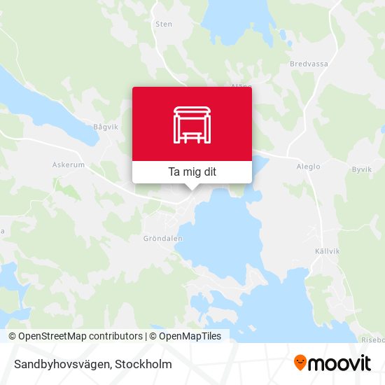 Sandbyhovsvägen karta