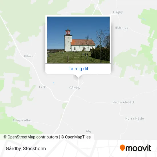 Gårdby karta