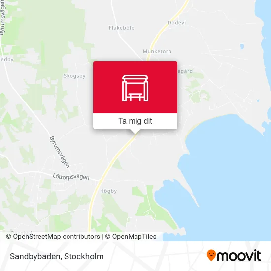 Sandbybaden karta