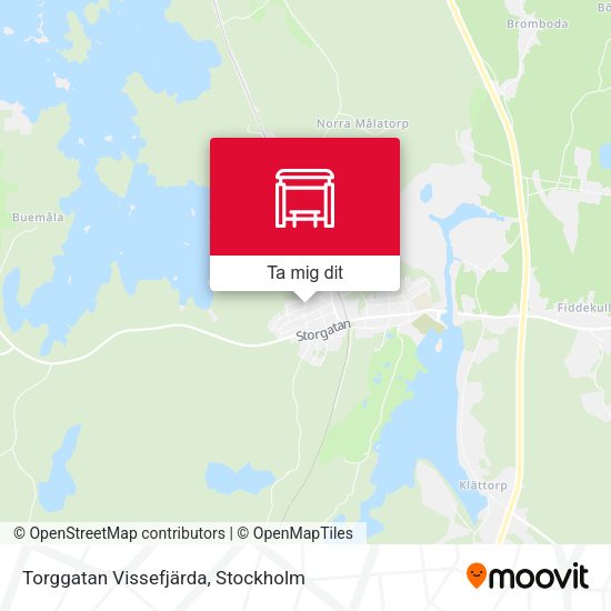Torggatan Vissefjärda karta