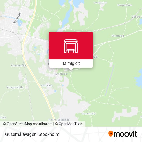 Gusemålavägen karta