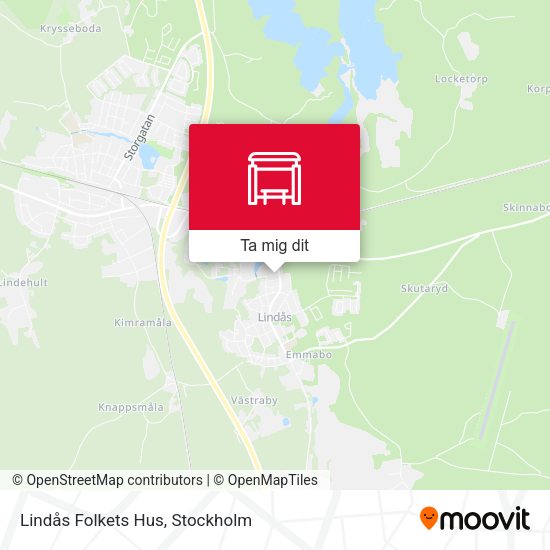 Lindås Folkets Hus karta