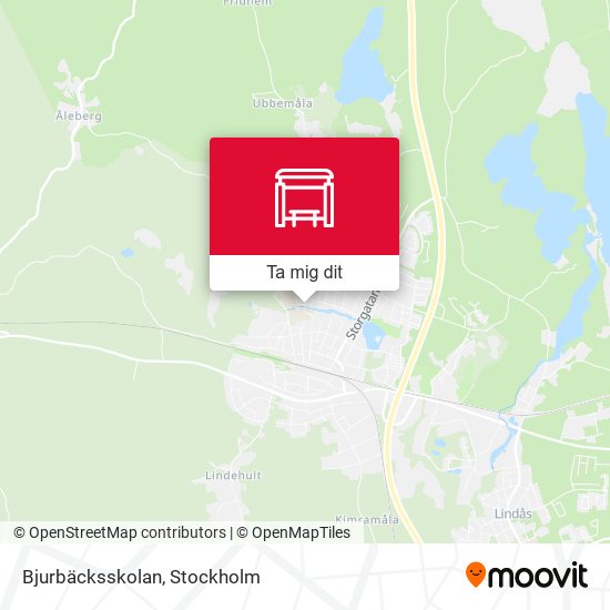 Bjurbäcksskolan karta