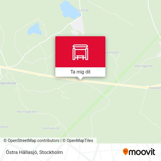 Östra Hällasjö karta