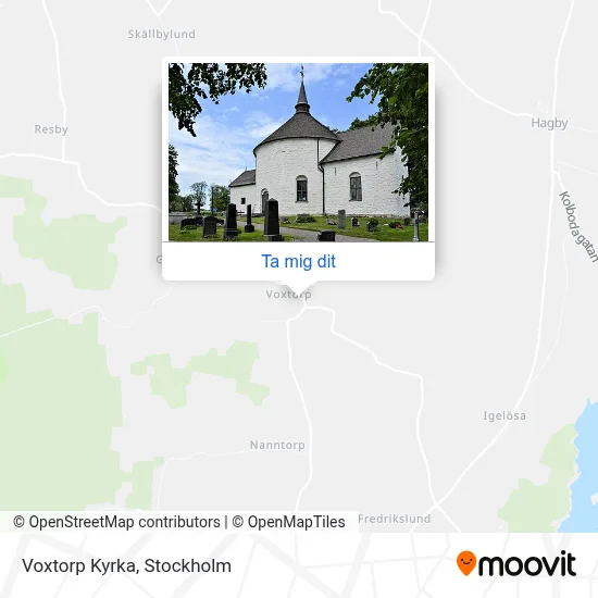 Voxtorp Kyrka karta