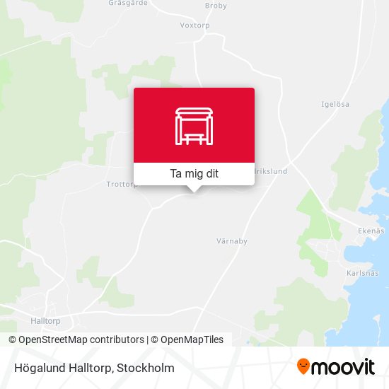 Högalund Halltorp karta