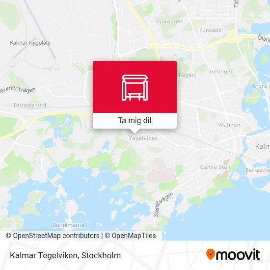 Kalmar Tegelviken karta