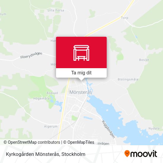 Kyrkogården Mönsterås karta