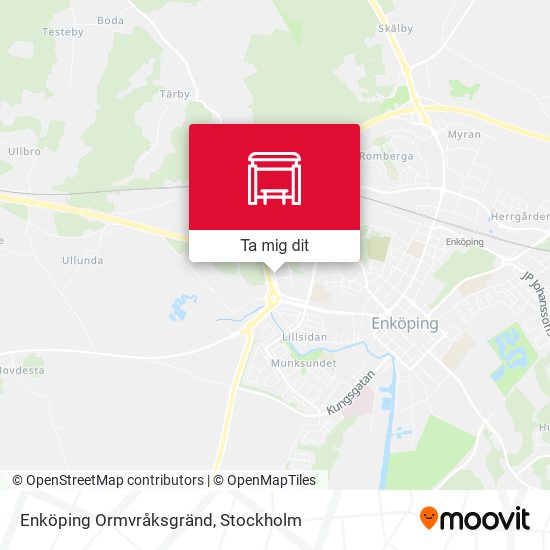 Enköping Ormvråksgränd karta
