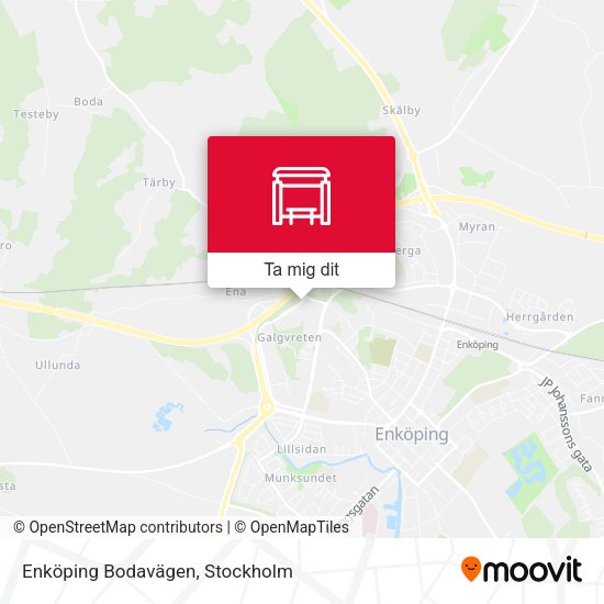 Enköping Bodavägen karta