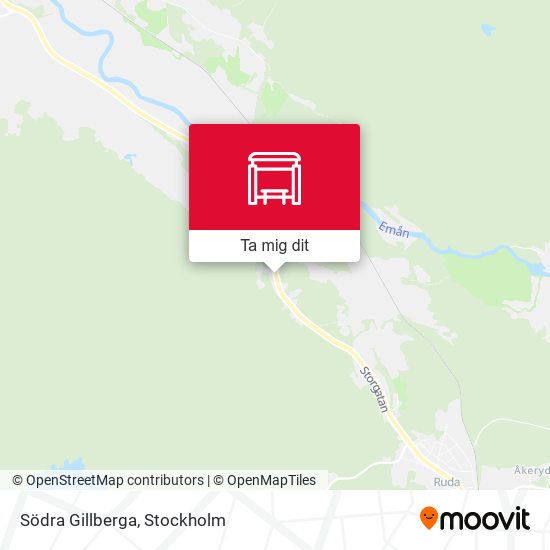 Södra Gillberga karta