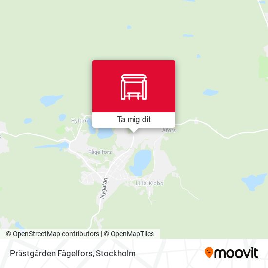 Prästgården Fågelfors karta